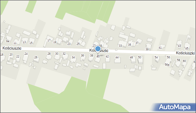 Otmice, Kościuszki Tadeusza, gen., 40, mapa Otmice