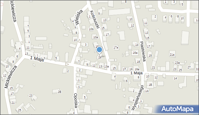 Otmuchów, Kościuszki Tadeusza, gen., 14, mapa Otmuchów