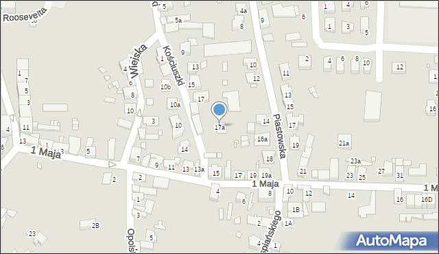 Otmuchów, Kościuszki Tadeusza, gen., 17a, mapa Otmuchów