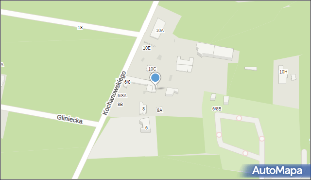 Otwock, Kochanowskiego Jana, 6/8, mapa Otwock