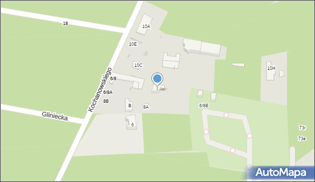 Otwock, Kochanowskiego Jana, 6/8A, mapa Otwock