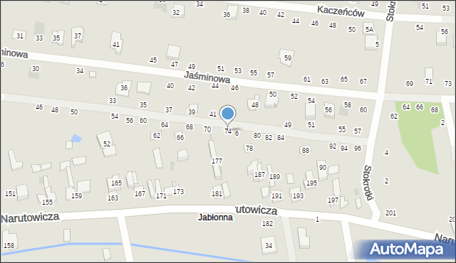 Otwock, Konwaliowa, 74, mapa Otwock