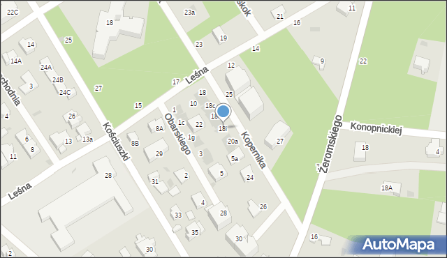 Otwock, Kopernika Mikołaja, 22I, mapa Otwock