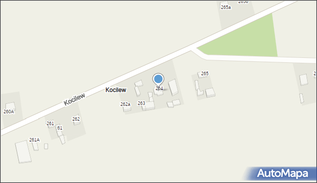 Ożarów, Kocilew, 264, mapa Ożarów