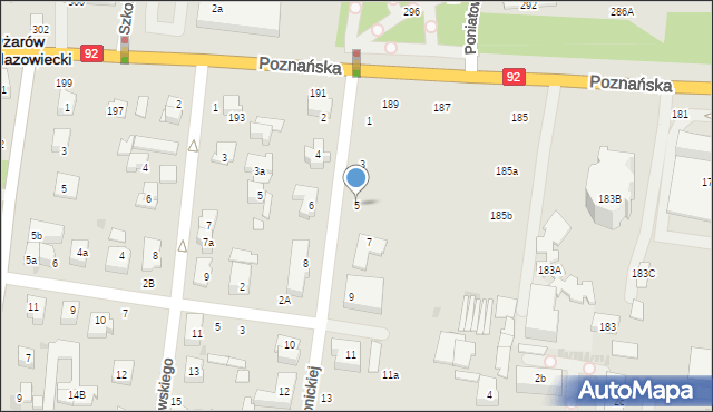 Ożarów Mazowiecki, Konopnickiej Marii, 5, mapa Ożarów Mazowiecki