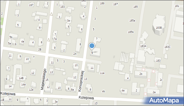 Ożarów Mazowiecki, Konopnickiej Marii, 9, mapa Ożarów Mazowiecki