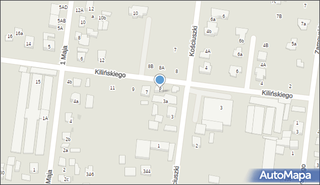 Ożarów Mazowiecki, Kościuszki Tadeusza, gen., 5, mapa Ożarów Mazowiecki