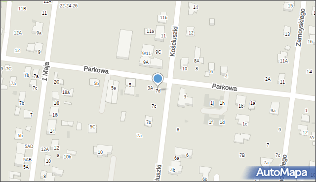 Ożarów Mazowiecki, Kościuszki Tadeusza, gen., 7d, mapa Ożarów Mazowiecki