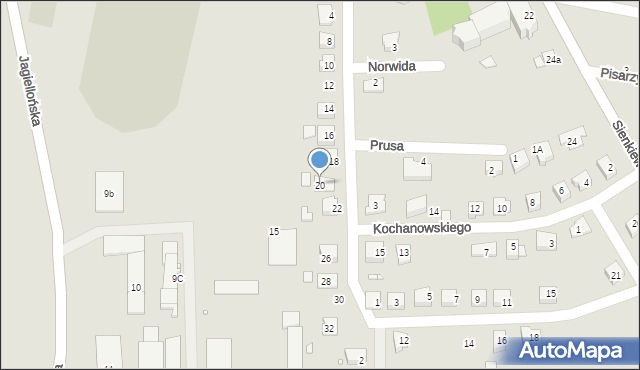 Paczków, Konopnickiej Marii, 20, mapa Paczków