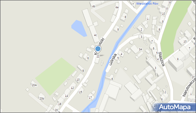 Paczków, Kościuszki Tadeusza, gen., 11, mapa Paczków