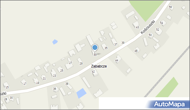 Padew Narodowa, Kościuszki Tadeusza, gen., 33, mapa Padew Narodowa