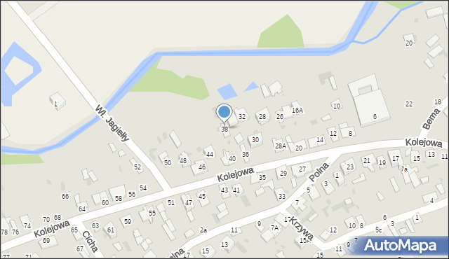 Parczew, Kolejowa, 38, mapa Parczew