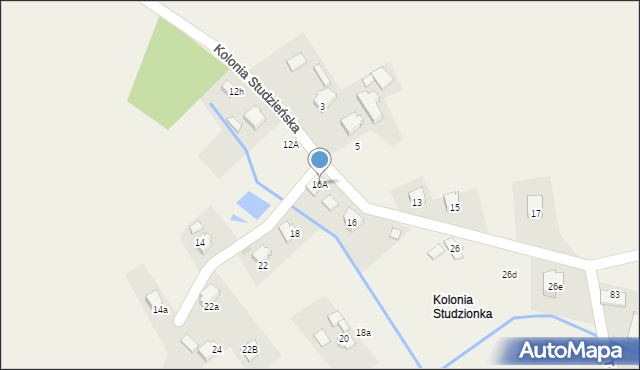 Pawłowice, Kolonia Studzieńska, 16A, mapa Pawłowice