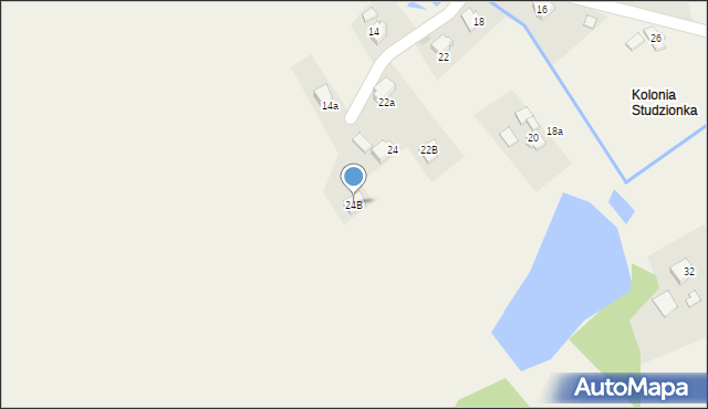 Pawłowice, Kolonia Studzieńska, 24B, mapa Pawłowice