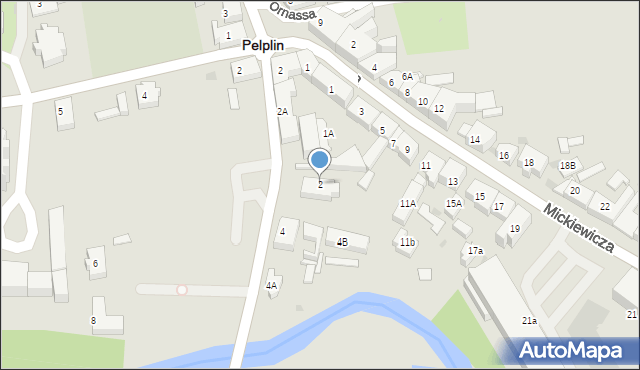 Pelplin, Kościuszki Tadeusza, gen., 2, mapa Pelplin