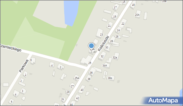 Pelplin, Kościuszki Tadeusza, gen., 23B, mapa Pelplin