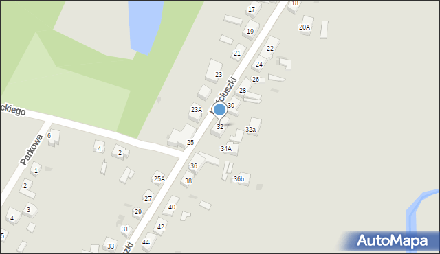 Pelplin, Kościuszki Tadeusza, gen., 32, mapa Pelplin