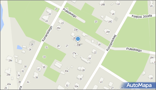 Piaseczno, Konopnickiej Marii, 22B, mapa Piaseczno
