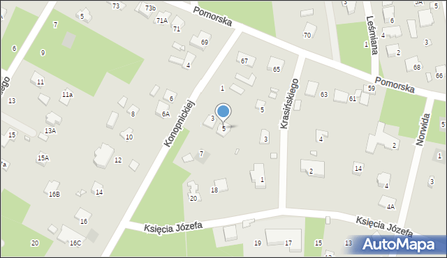 Piaseczno, Konopnickiej Marii, 5, mapa Piaseczno