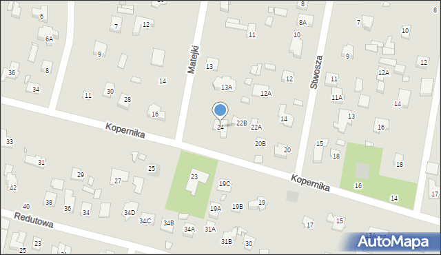 Piaseczno, Kopernika Mikołaja, 24, mapa Piaseczno