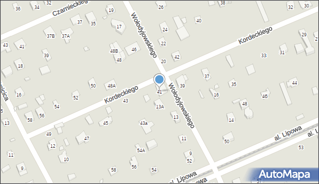 Piaseczno, Kordeckiego Augustyna, ks., 41, mapa Piaseczno