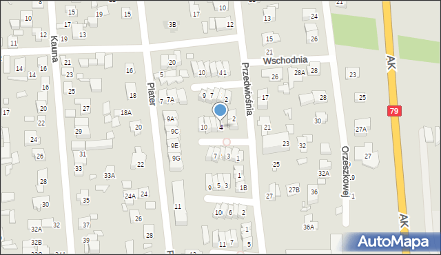 Piaseczno, Kościeliska, 4, mapa Piaseczno