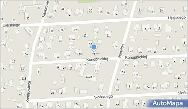 Piastów, Konopnickiej Marii, 28, mapa Piastów