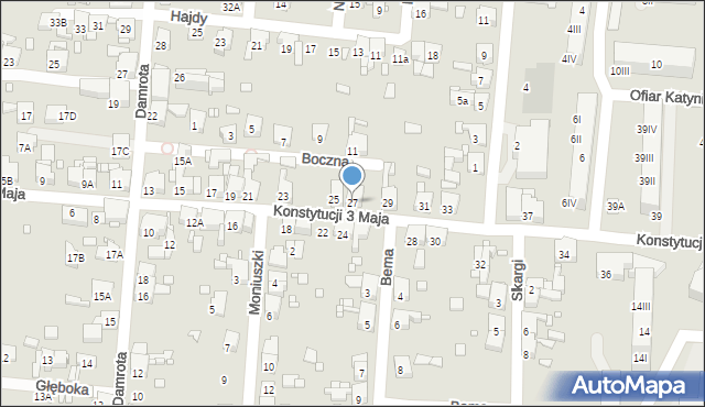 Piekary Śląskie, Konstytucji 3 Maja, 27, mapa Piekary Śląskie