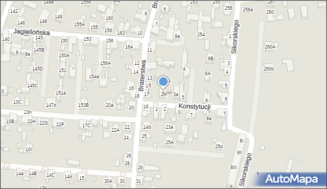 Piekary Śląskie, Konstytucji, 2A, mapa Piekary Śląskie