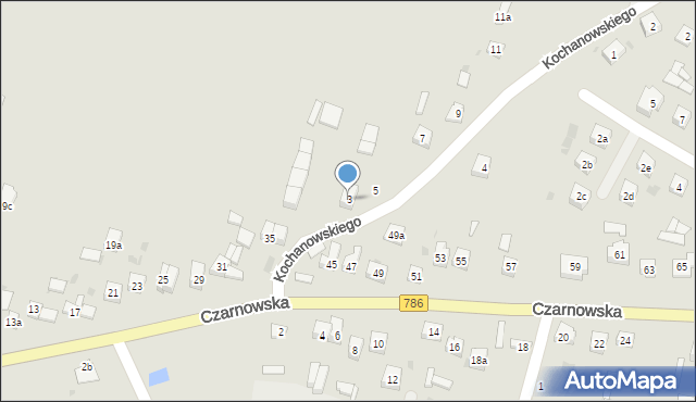 Piekoszów, Kochanowskiego Jana, 3, mapa Piekoszów