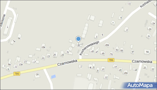 Piekoszów, Kochanowskiego Jana, 35, mapa Piekoszów