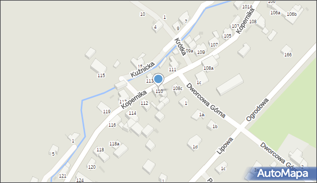 Pieszyce, Kopernika Mikołaja, 110, mapa Pieszyce