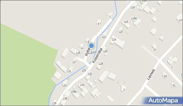 Pieszyce, Kopernika Mikołaja, 123, mapa Pieszyce