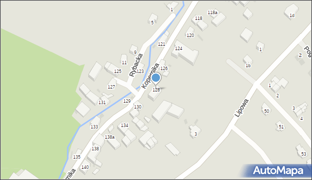 Pieszyce, Kopernika Mikołaja, 128, mapa Pieszyce