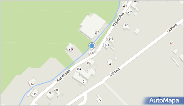 Pieszyce, Kopernika Mikołaja, 139, mapa Pieszyce