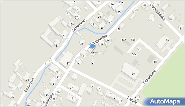 Pieszyce, Kopernika Mikołaja, 36, mapa Pieszyce