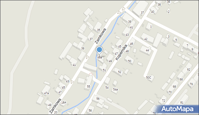 Pieszyce, Kopernika Mikołaja, 49a, mapa Pieszyce