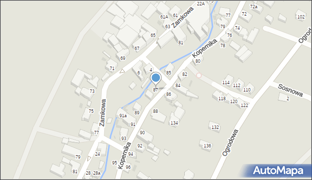 Pieszyce, Kopernika Mikołaja, 87, mapa Pieszyce