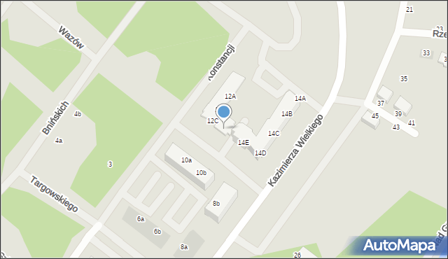 Piła, Konstancji, 12D, mapa Piły