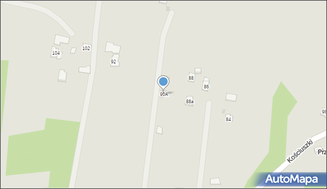 Pilzno, Kościuszki Tadeusza, gen., 90A, mapa Pilzno