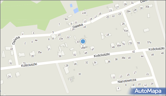 Pionki, Kościuszki Tadeusza, gen., 45A, mapa Pionki