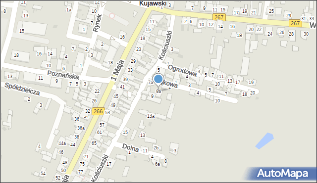 Piotrków Kujawski, Kościuszki Tadeusza, gen., 9a, mapa Piotrków Kujawski