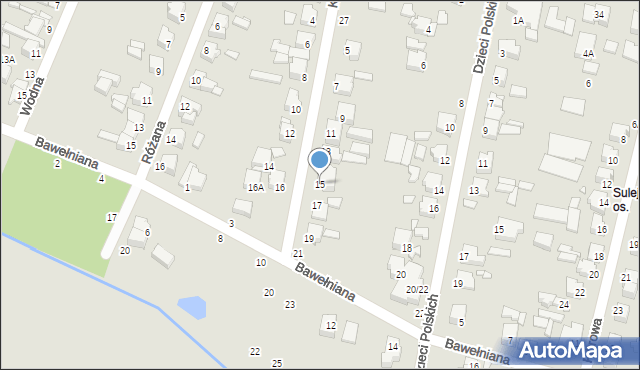 Piotrków Trybunalski, Korczaka Janusza, 15a, mapa Piotrków Trybunalski