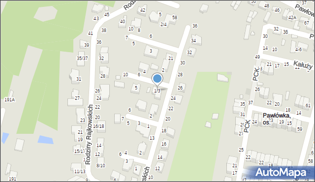 Piotrków Trybunalski, Kowalówki Jerzego, 1/3, mapa Piotrków Trybunalski