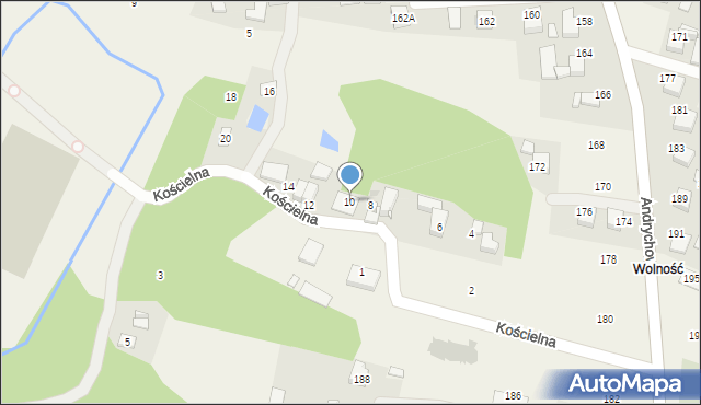 Piotrowice, Kościelna, 10, mapa Piotrowice