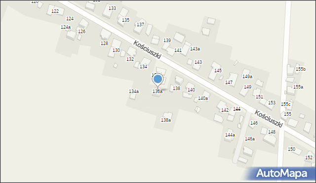 Piotrówka, Kościuszki Tadeusza, gen., 136a, mapa Piotrówka