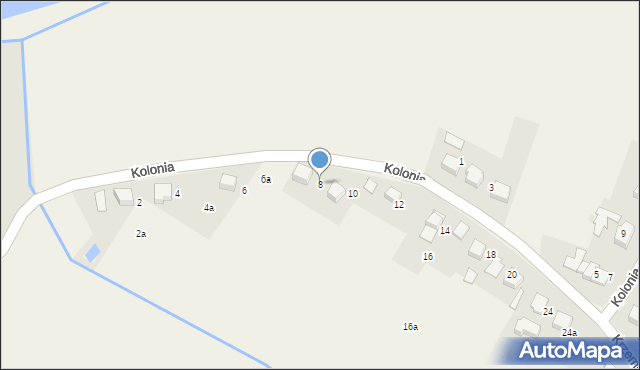 Pisarzowice, Kolonia, 8, mapa Pisarzowice