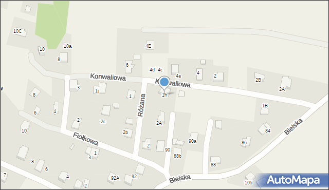 Pisarzowice, Konwaliowa, 1h, mapa Pisarzowice