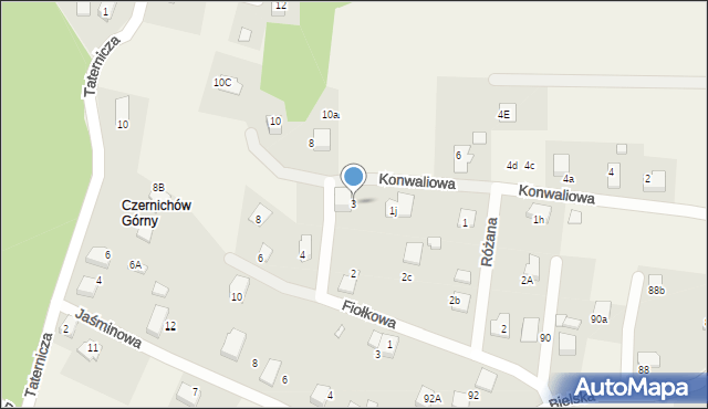 Pisarzowice, Konwaliowa, 3, mapa Pisarzowice