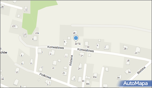 Pisarzowice, Konwaliowa, 4d, mapa Pisarzowice